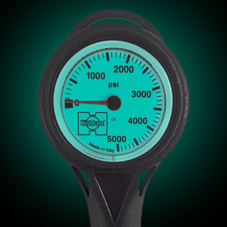 Highland Thin-Line Pressure Gauge w/ Hose